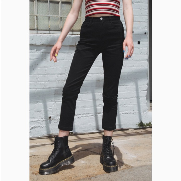 Brandy Melville Denim - Brandy Melville Jane Pants - solid Black